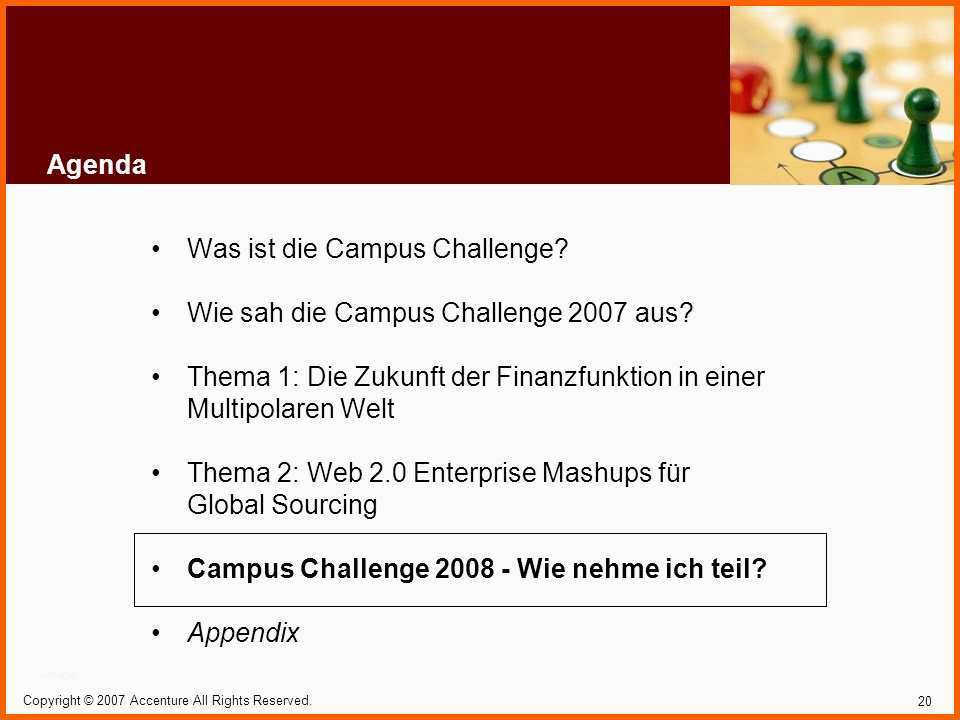 Neue Version Accenture Campus Challenge 2008 thema 1 Die Zukunft Der