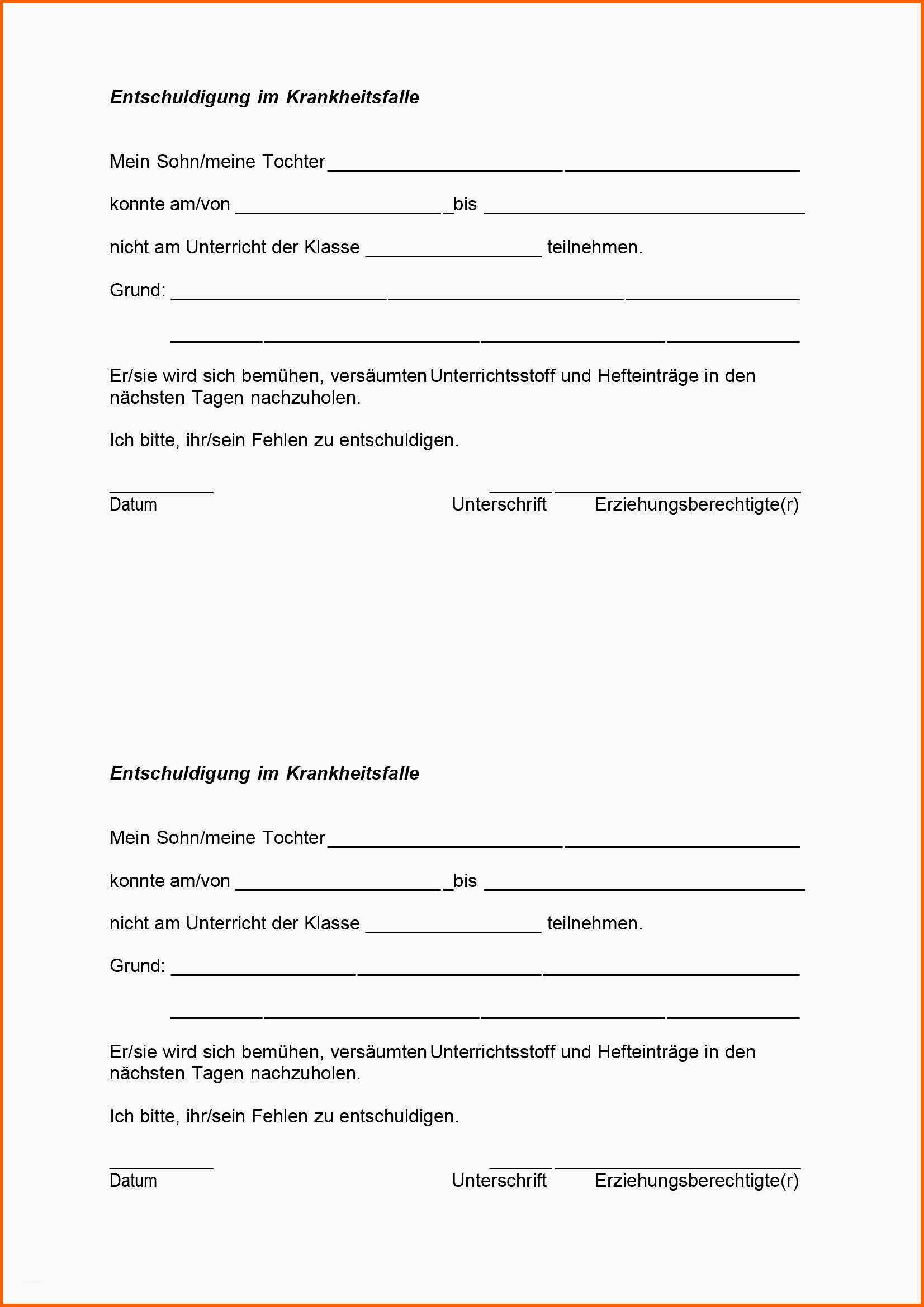 Neue Version Antrag Freistellung Berufsschule Vorlage ...
