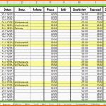 Neue Version Arbeitszeitnachweis Vorlage Mit Excel Erstellen Fice