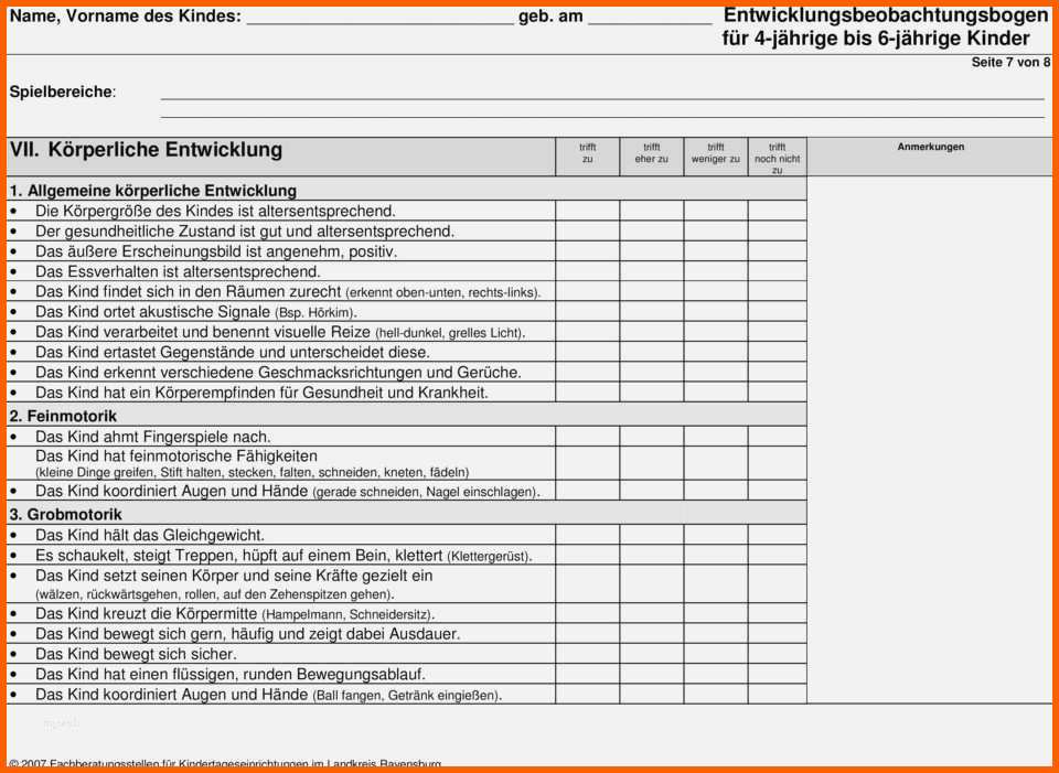 Neue Version Beobachtungsbogen Krippe Vorlage Fabelhaft Schwindel Beim