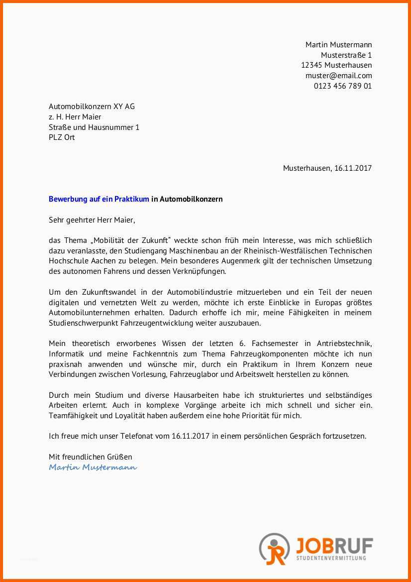 Neue Version Bewerbung sozialpraktikum Vorlage Wunderbar 6 Bewerbung