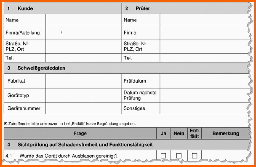 Neue Version Das Prüfprotokoll Gehört Immer Dazu