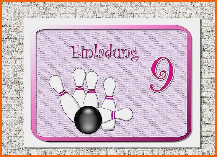 Neue Version Einladung Kindergeburtstag Bowling Download