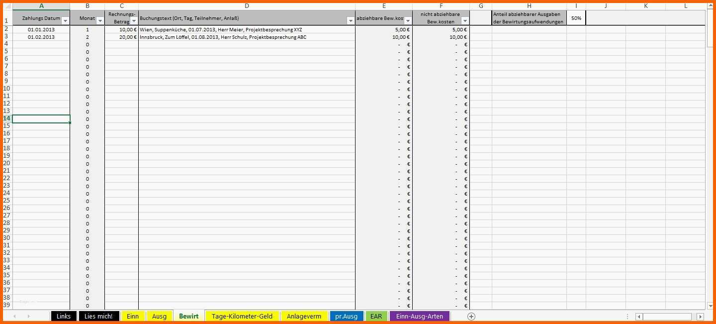 Neue Version Einnahmen Ausgaben Rechnung Excel Vorlage Luxus Excel