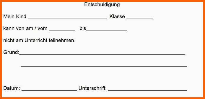 Neue Version Entschuldigung Für Die Schule Vorlage Bewundernswert