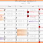 Neue Version Excel Arbeitszeit Jahreskalender Abwesenheiten