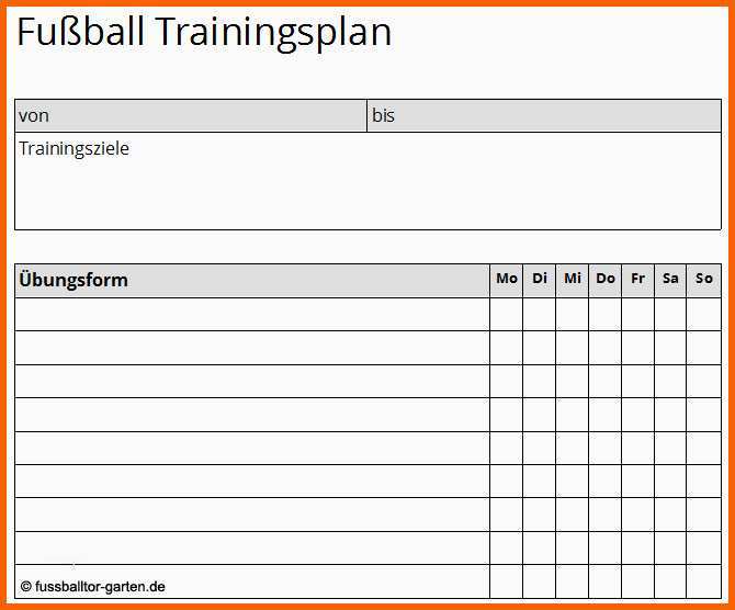 Neue Version Fußball Trainingsplan Vorlage Kostenlos Als Pdf Zum Download