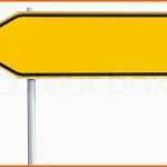 Neue Version Gelb orange Verkehrsschild Stockfoto
