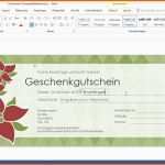 Neue Version Gutschein Word Vorlage – Mimpi