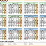 Neue Version Halbjahreskalender 2020 2021 Als Excel Vorlagen Zum Ausdrucken