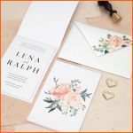 Neue Version Hochzeitseinladung Diy Vorlage Blumenmeer