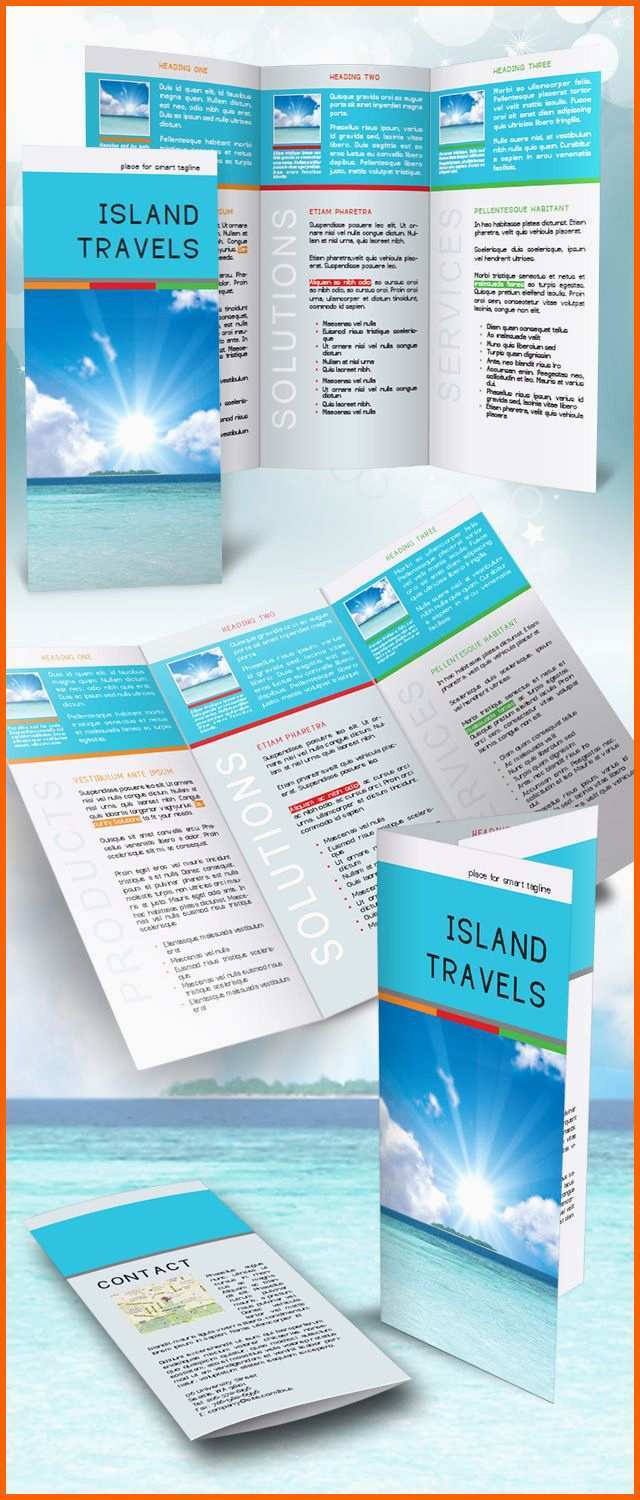 Neue Version Indesign Tri Fold Brochure Template Free