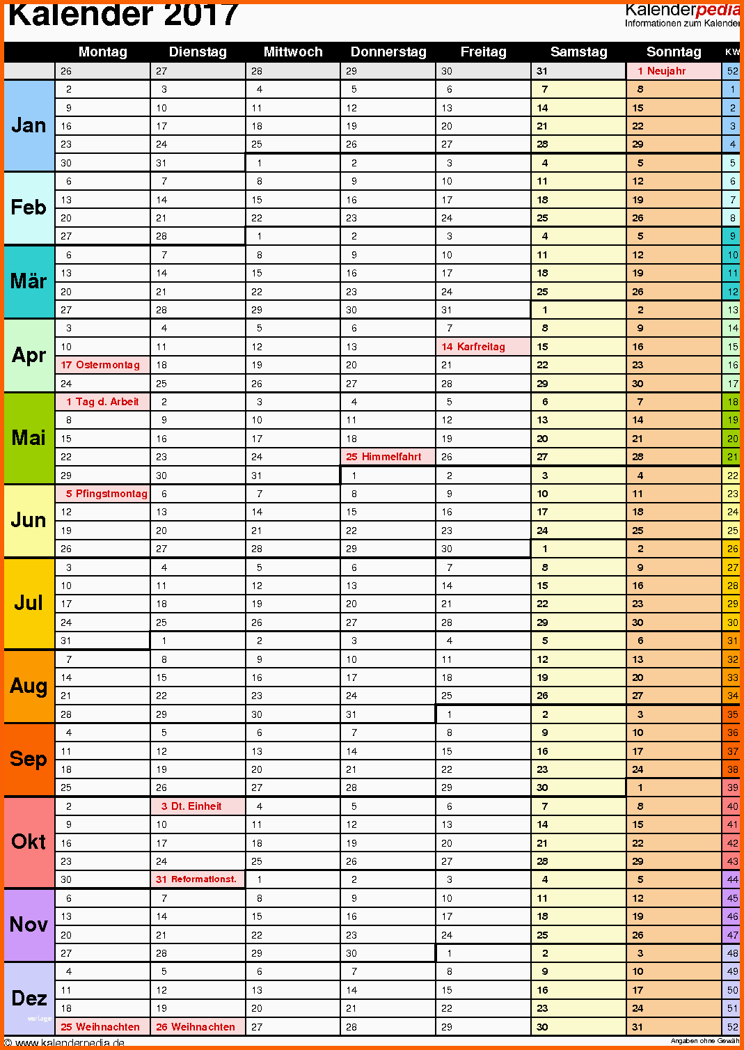 Neue Version Kalender 2017 Zum Ausdrucken Als Pdf 16 Vorlagen Kostenlos