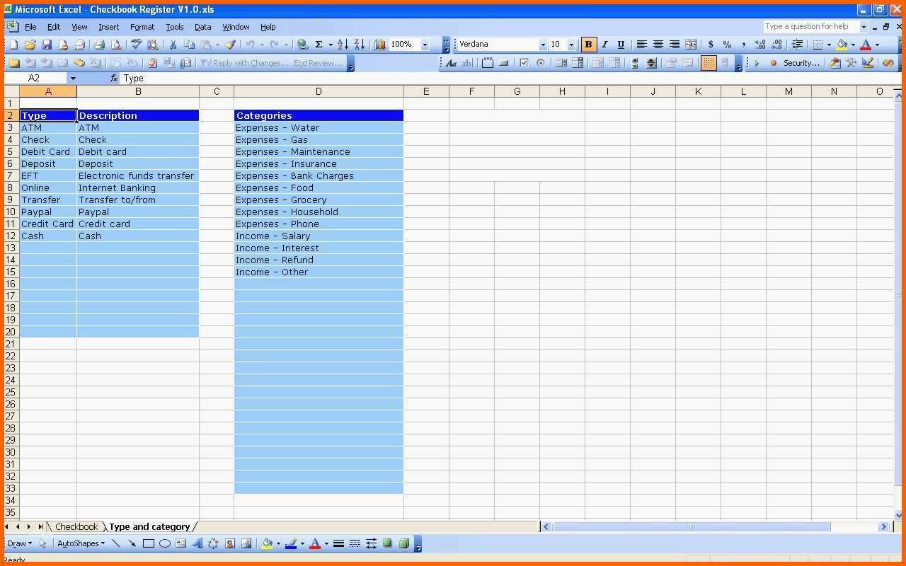 Neue Version Lovely Blank Check Template for Microsoft Excel