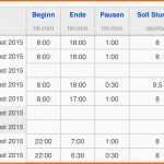 Neue Version Numbers Vorlage Arbeitszeit Zeiterfassung – Vorlagens Download