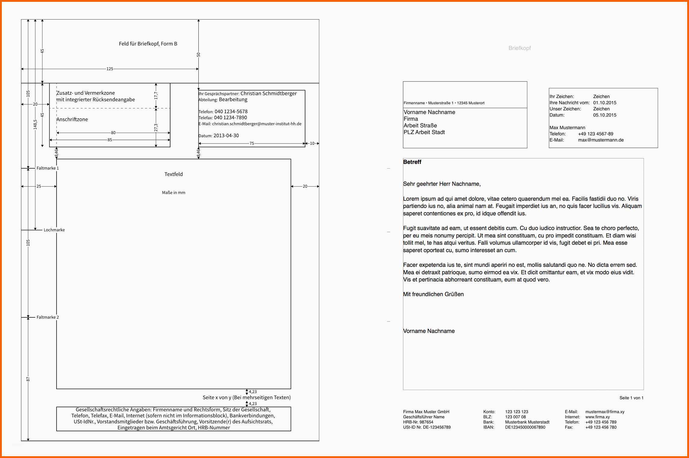 Neue Version Pages norm Din 5008 Brief Vorlage