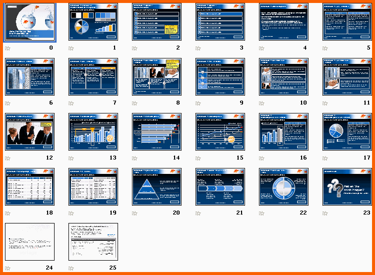 Neue Version Powerpoint Vorlage Goldfische Blau sofort Download
