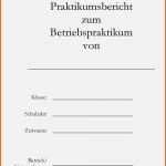 Neue Version Praktikumsbericht Vorlage Schule 9 Klasse Cool Deckblatt