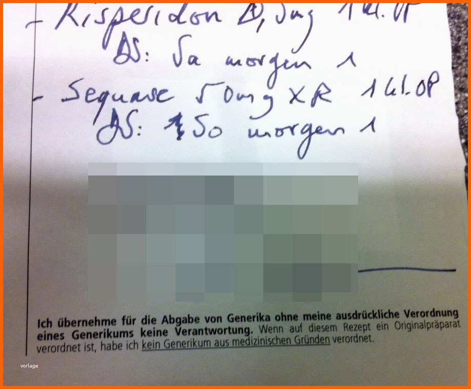 Neue Version Privatrezept Vorlage Word – Nyata