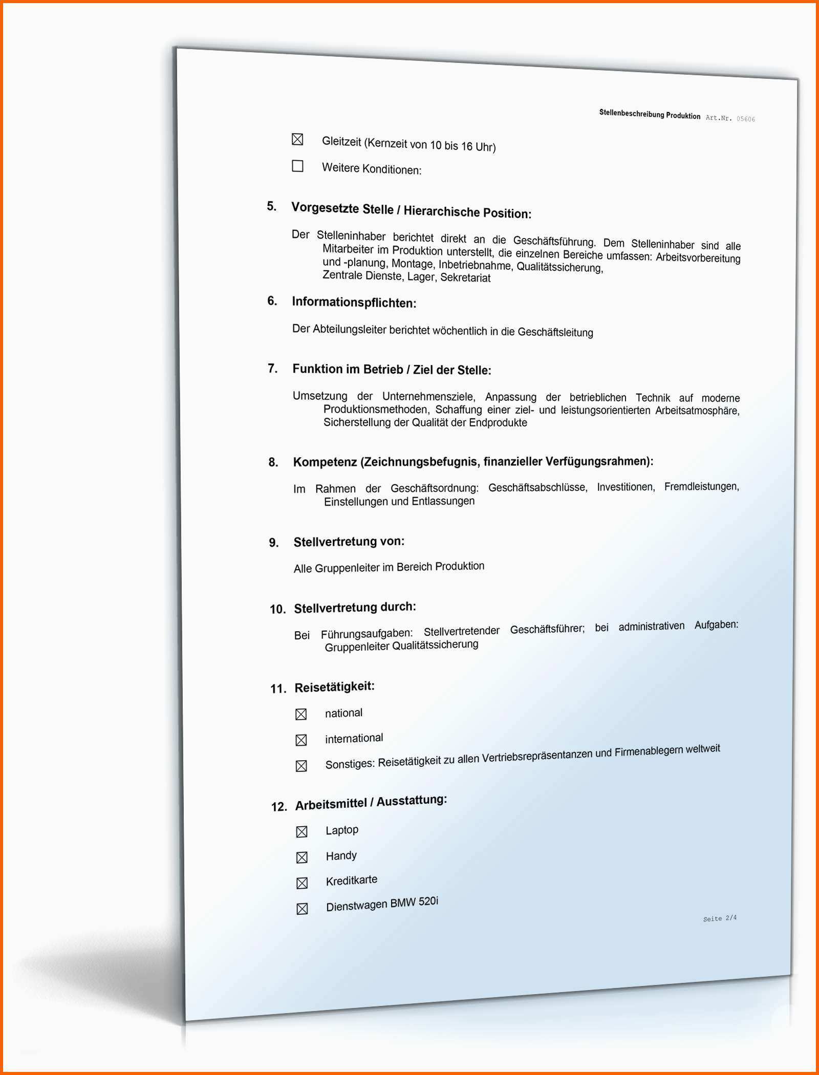 Neue Version Stellenbeschreibung Abteilungsleitung