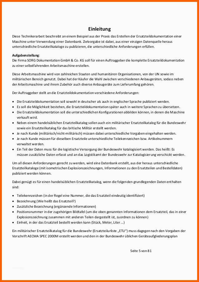 Neue Version Technikerarbeit Technische Dokumentation In Der