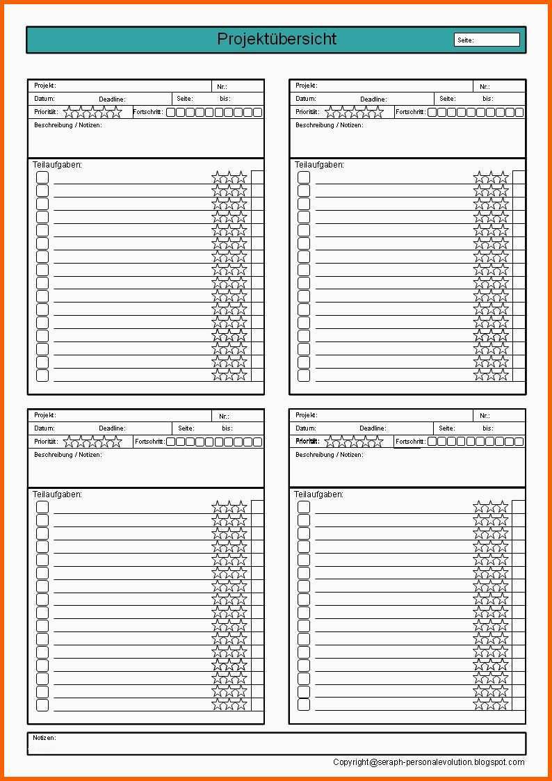 Neue Version to Do Liste Zum Ausdrucken
