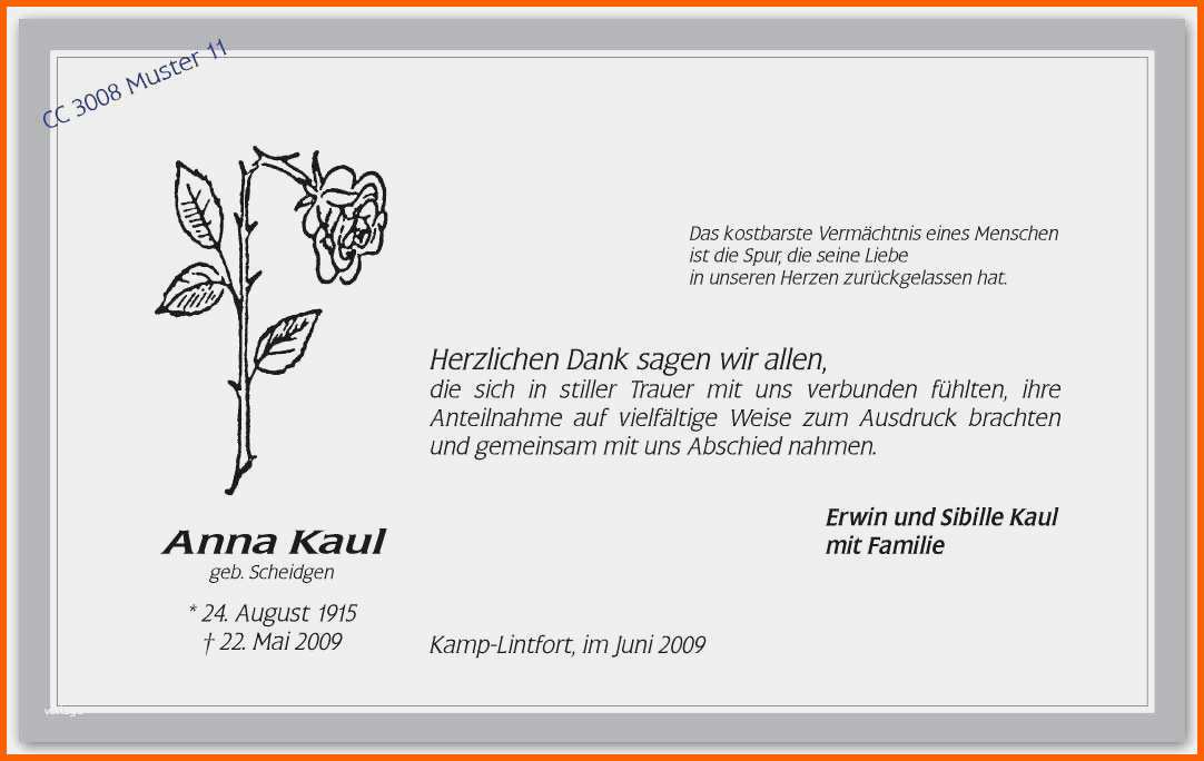 Neue Version Traueranzeigen Danksagungen Vorlagen Luxus Danksagung Bei
