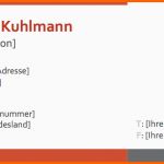 Neue Version Visitenkarten Vorlage