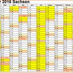 Neue Version Vorlage 1 Kalender 2016 Für Sachsen Als Pdf Vorlagen