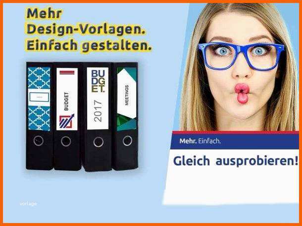 Neue Version Vorlagen ordnerrücken