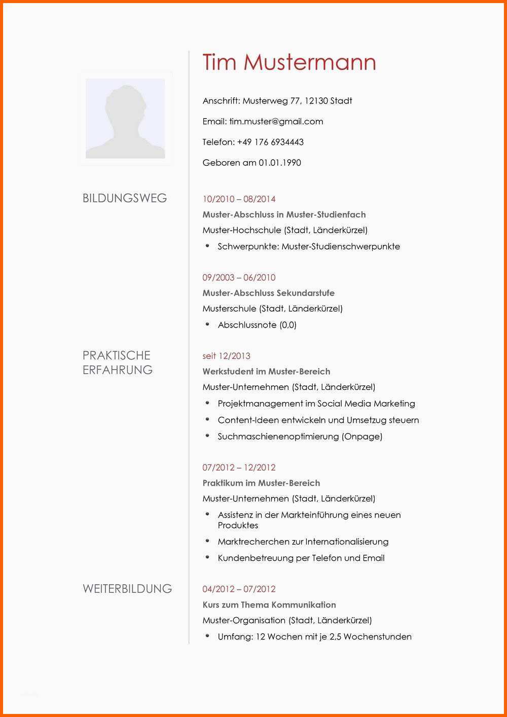 Original 15 Bewerbung Schülerjob Muster