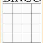 Original 4x4 Blank Bingo Card Template
