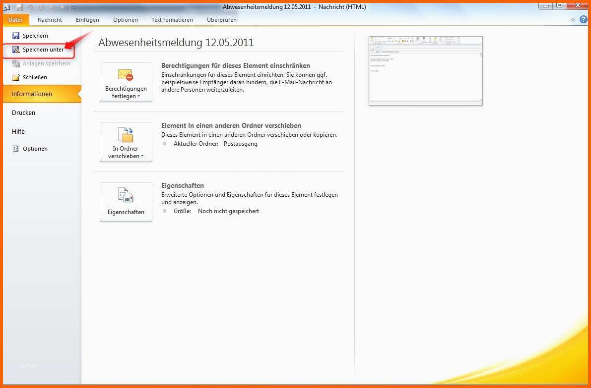 Original Abwesenheitsnotiz In Outlook Einrichten