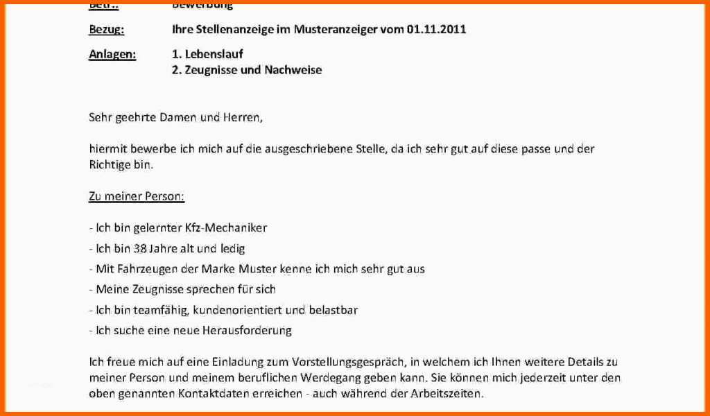 Original Bewerbung Reinigungskraft Vorlage Kostenlos 11 Bewerbung