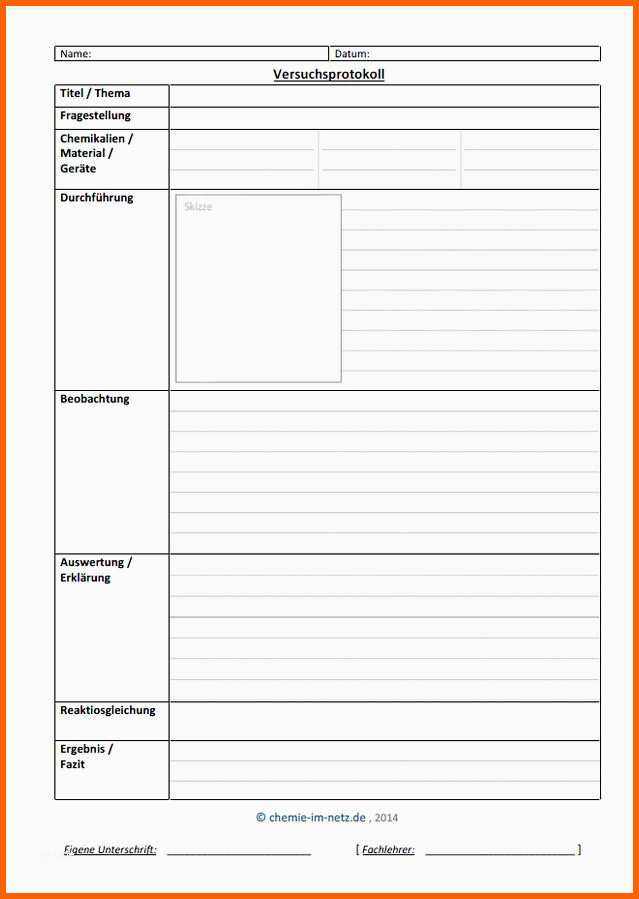 original chemie im netz versuchsprotokoll erstellen von versuchsprotokoll vorlage