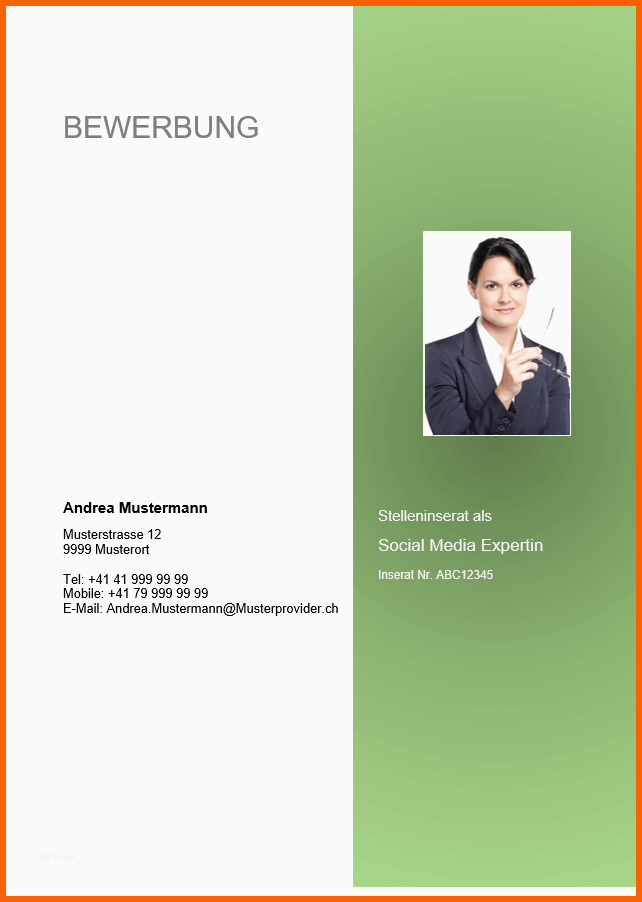 Original Deckblatt Bewerbung Kostenlose Word Vorlage & Muster