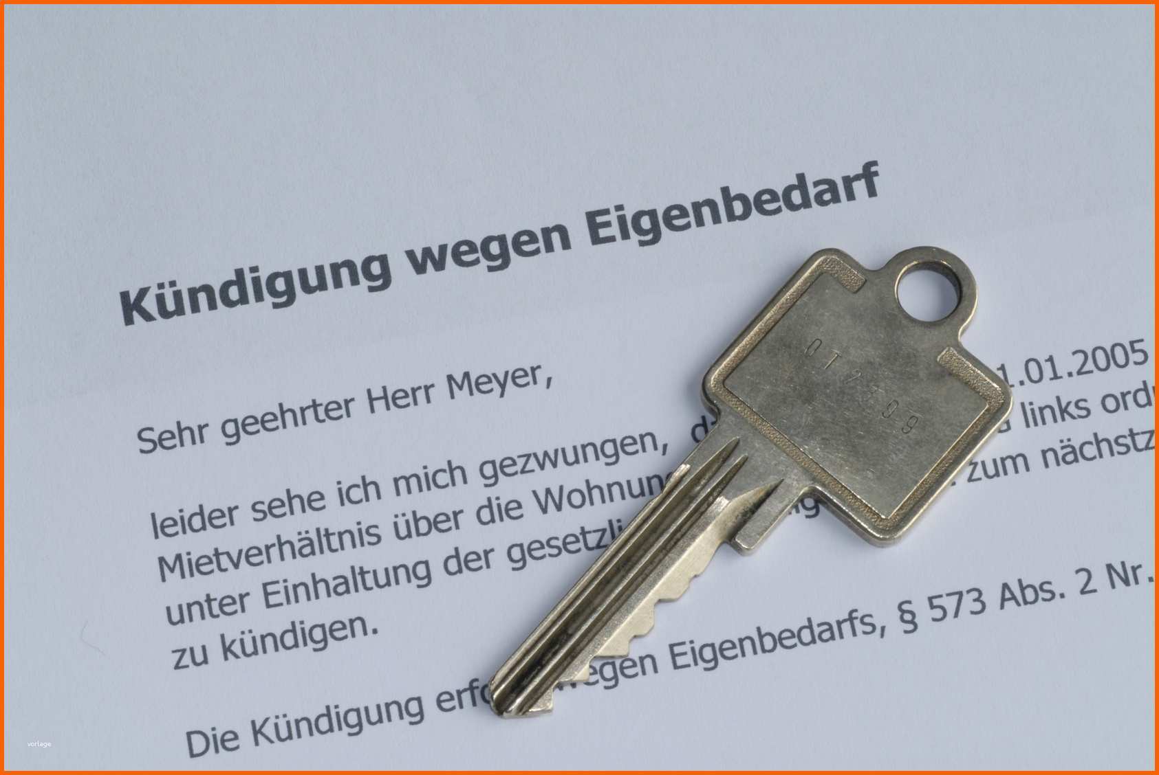 Original Eigenbedarfskündigung Muster Für Vermieter