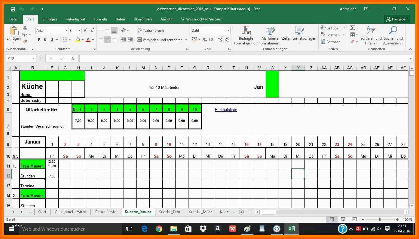 Original Einsatzplanung Excel Vorlage – De Excel