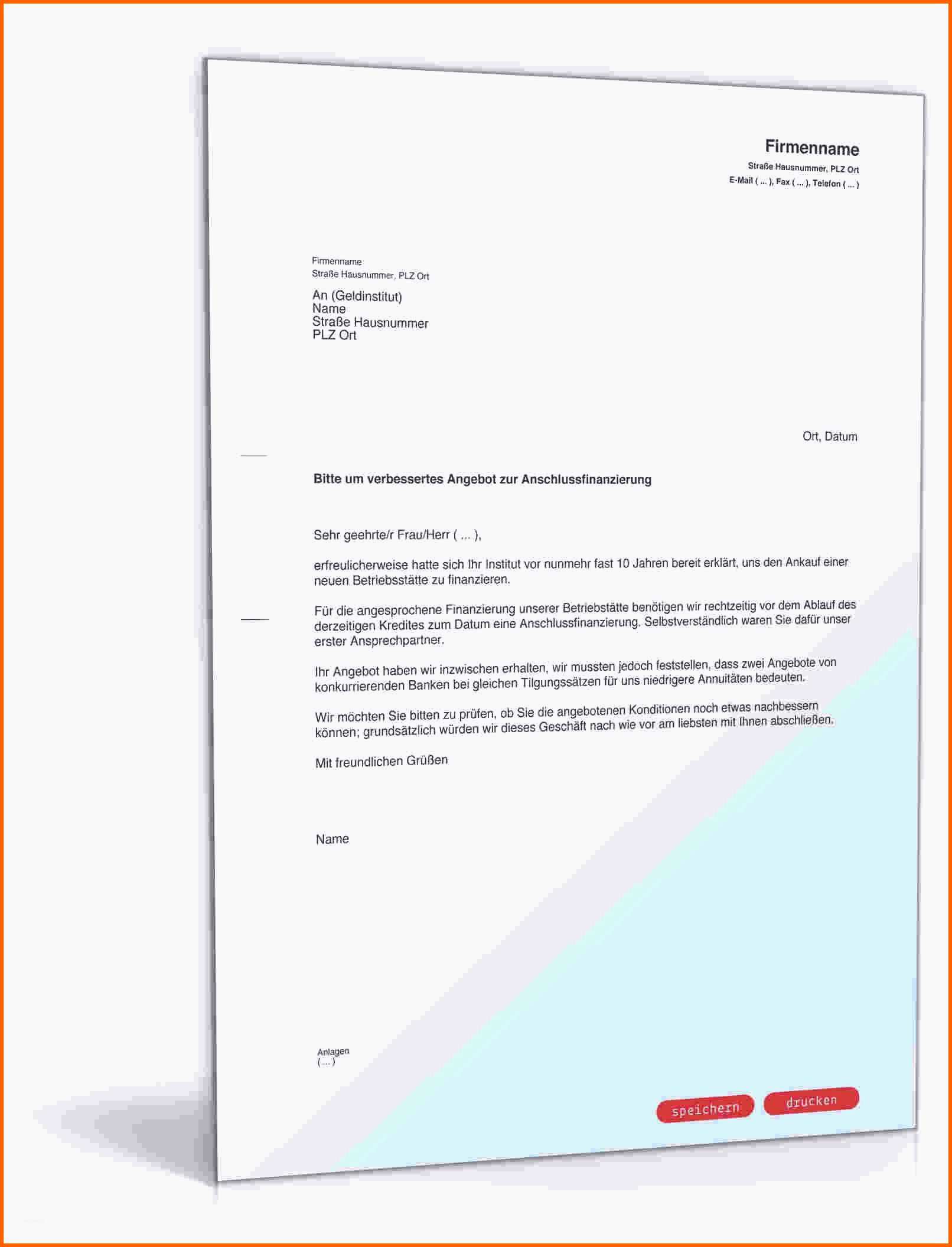 Original Einzigartiges Angebot Schreiben Vorlage