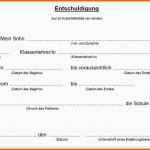 Original Entschuldigung Schule Vorlage Word – Wordde