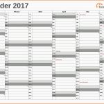 Original Excel Kalender 2017 Kostenlos