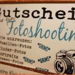 Original Gutschein Fotoshooting Vorlage Fabelhaft Beart