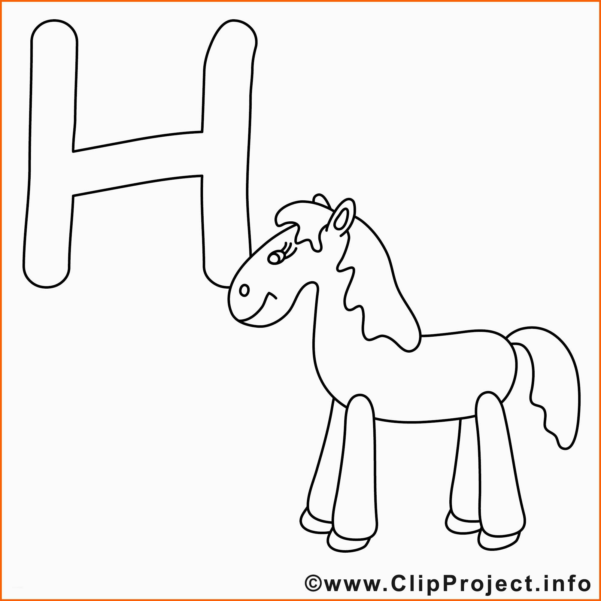 Original Horse Buchstaben Vorlagen