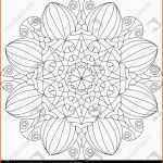 Original Mandala Vorlage Malbuch Für Erwachsene Lizenzfreies