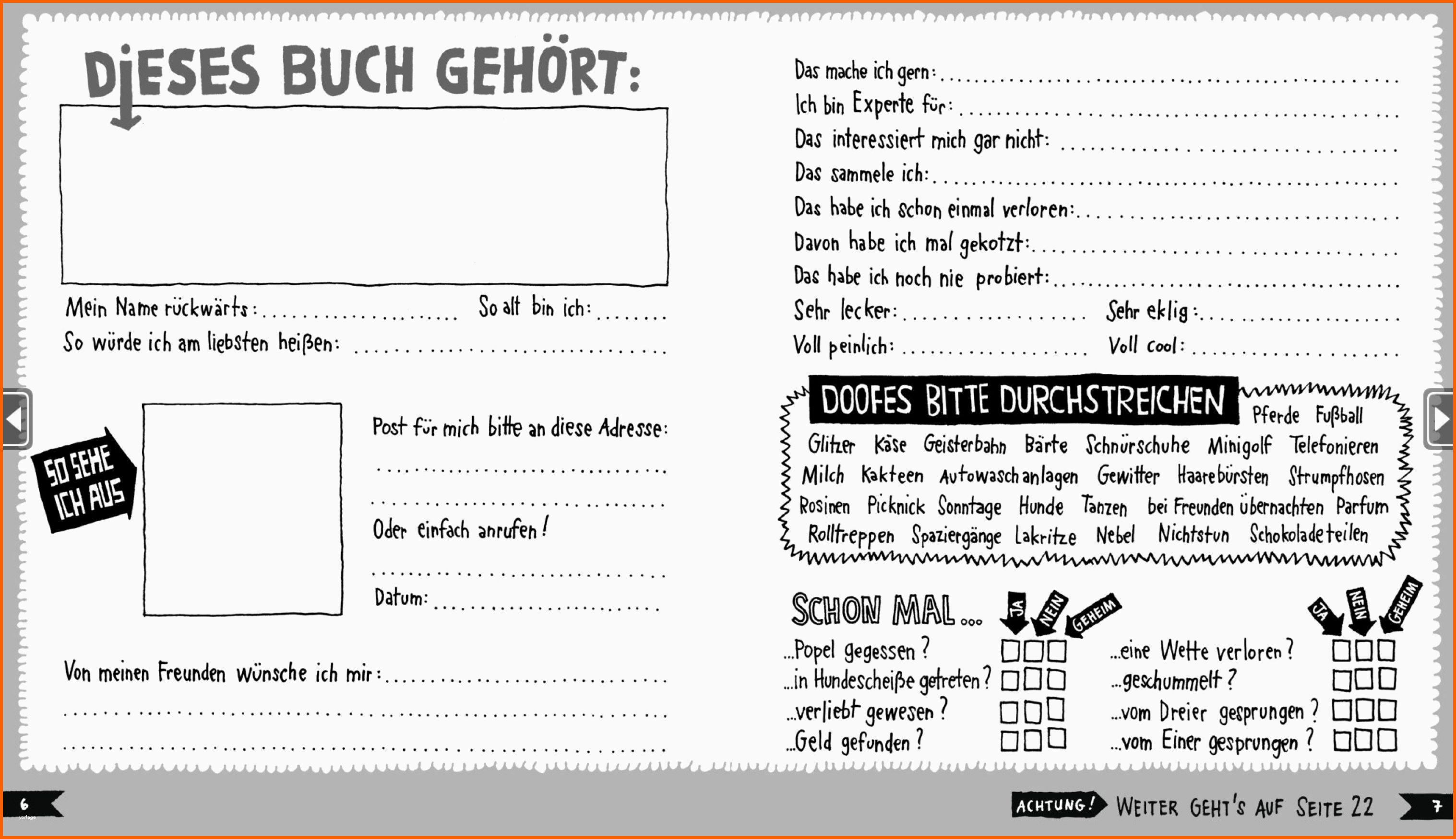 Original Mein Kinder Künstler Freundebuch