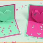 Original Pixel Herz Pop Up Karte Zum Muttertag