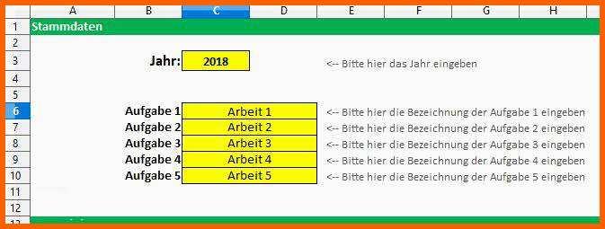 Original Stundenzettel Vorlage Download