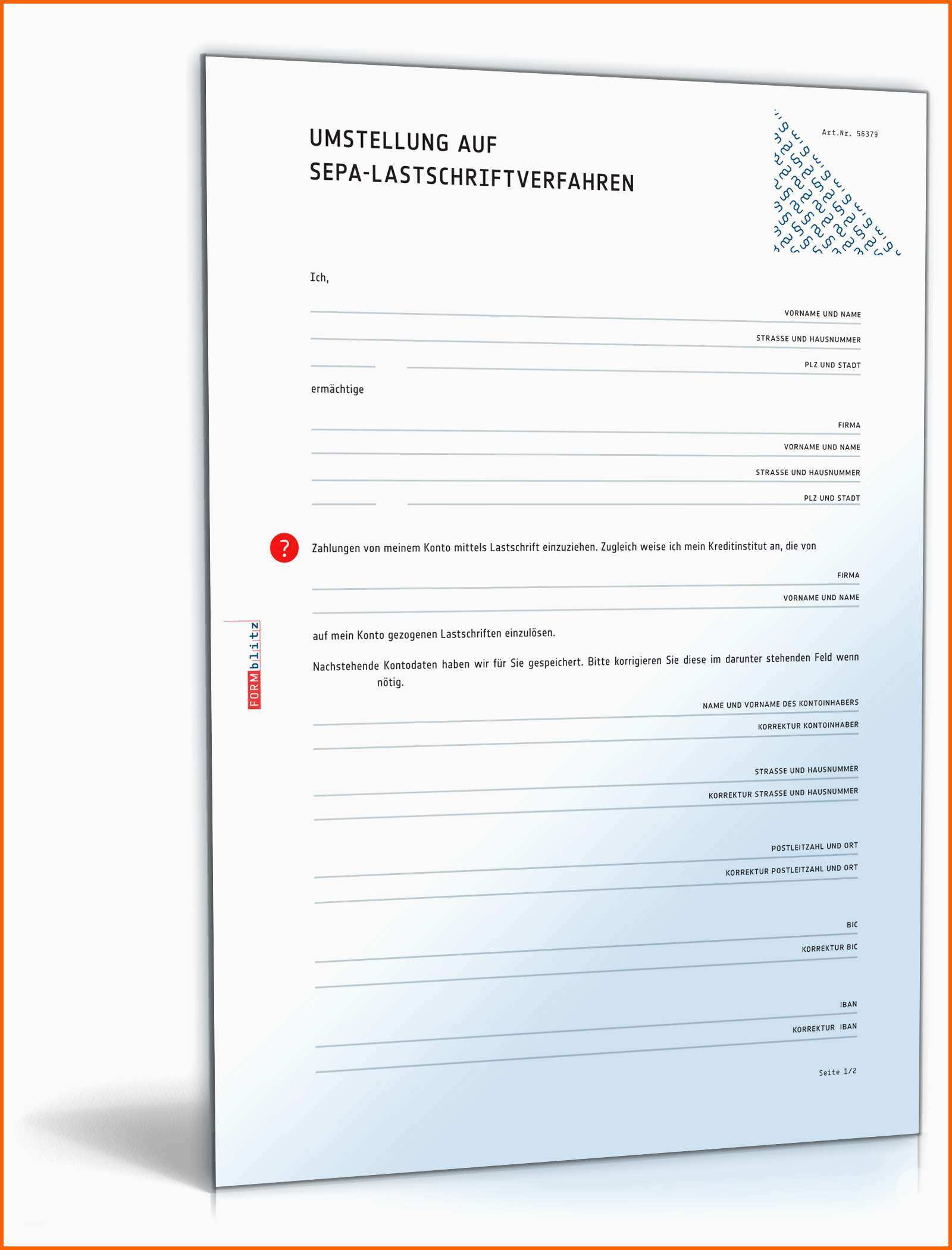Original Umstellung Sepa Lastschriftverfahren