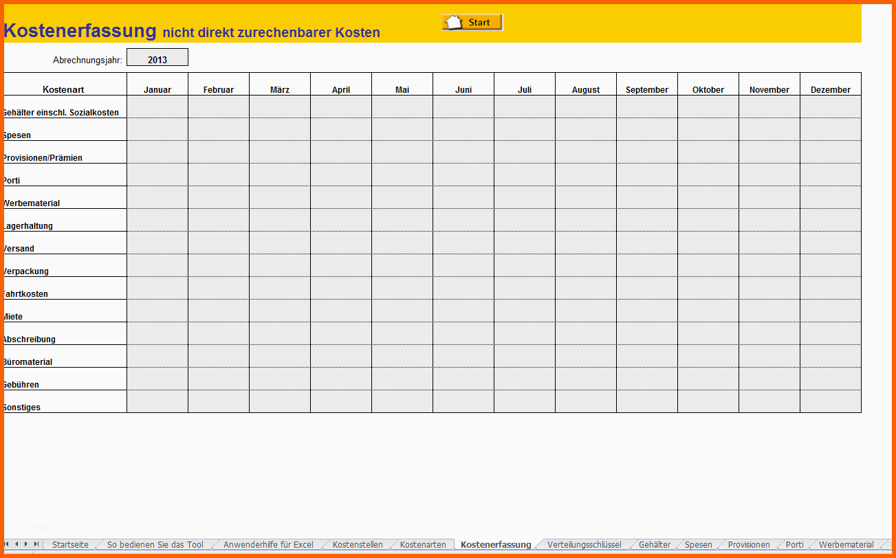 Original Vertriebskostenrechnung Mit Excel Vorlage Zum Download
