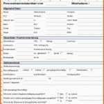 Original Vorlage formular Für Personalstammdatenblatt